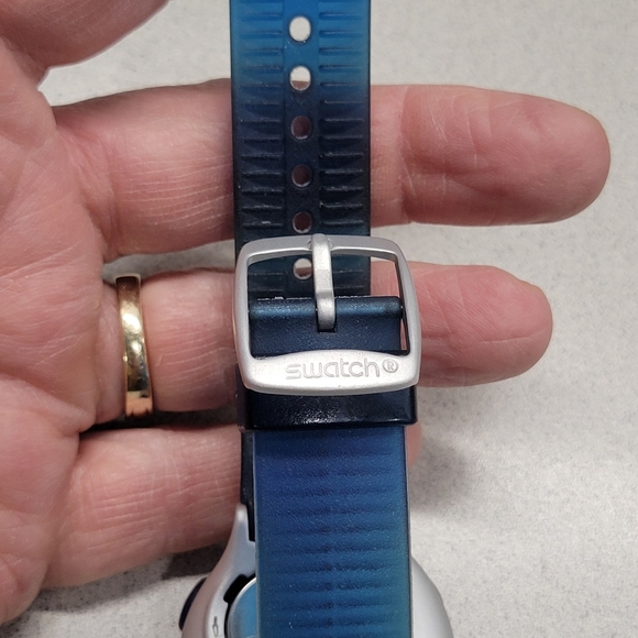 Swatch Beat Aluminum Digital Watch Good Condition Works Rare - Picture 6 of 7